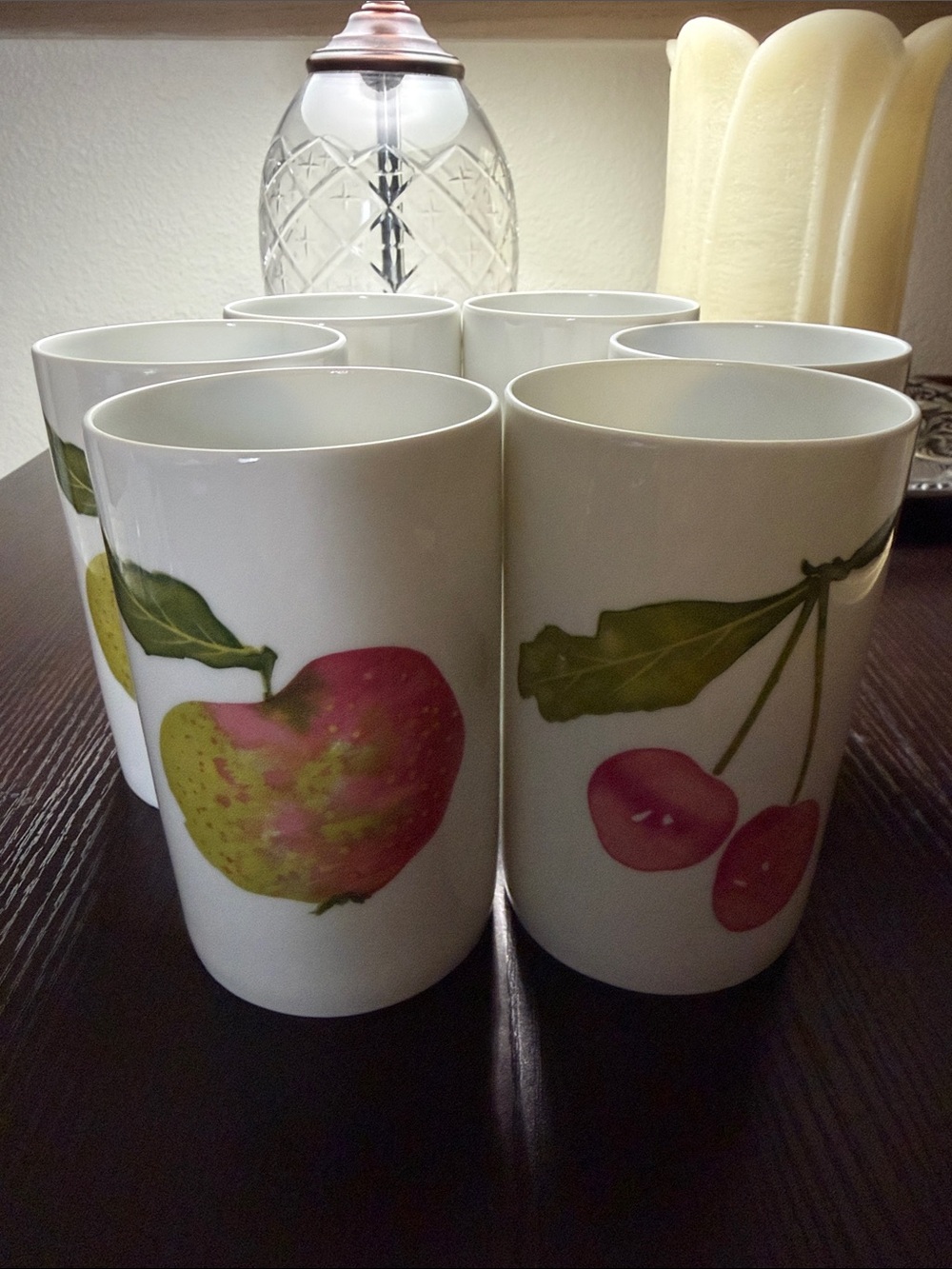 Johann Haviland Bavaria Germany China Tumblers, set of six.